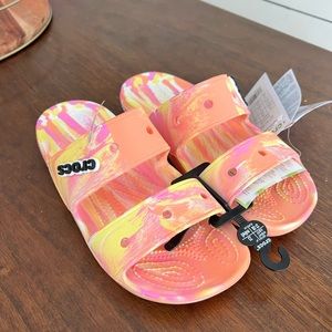 Brand new with tags croc multicolor sandals